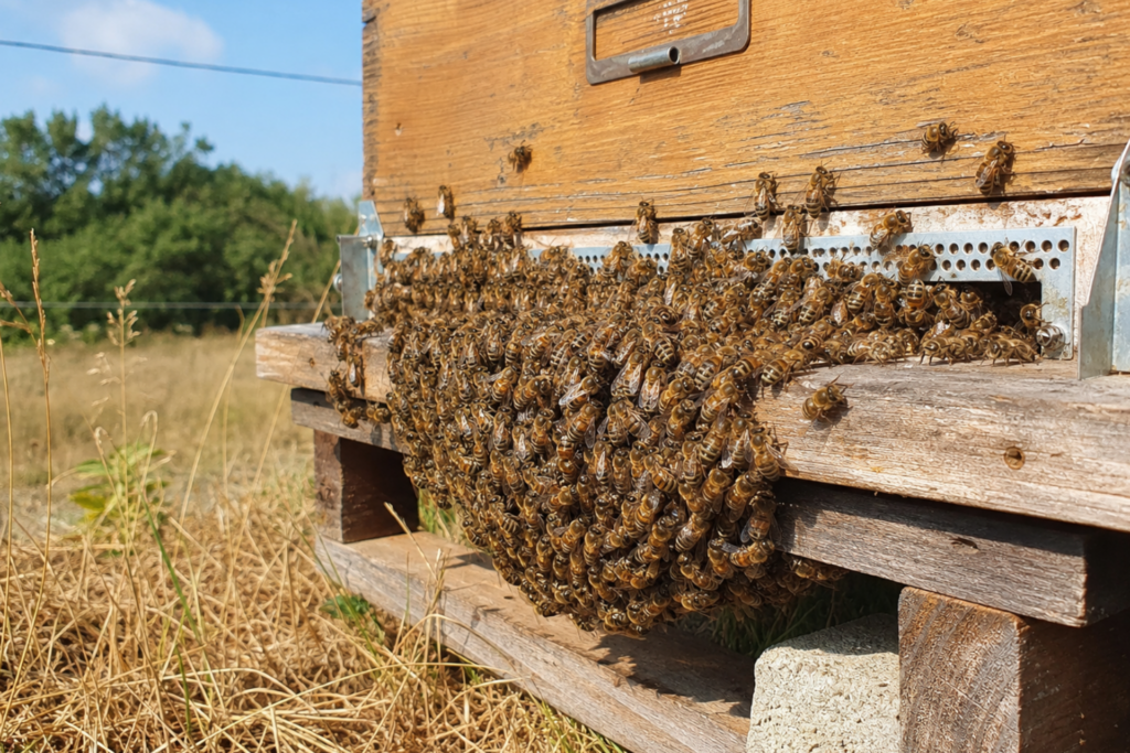 ienenbart_Bienenbeute_Sommer_Hitze