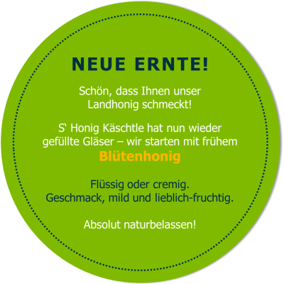 Neue Ernte 202 Landhonig Blütenhonig